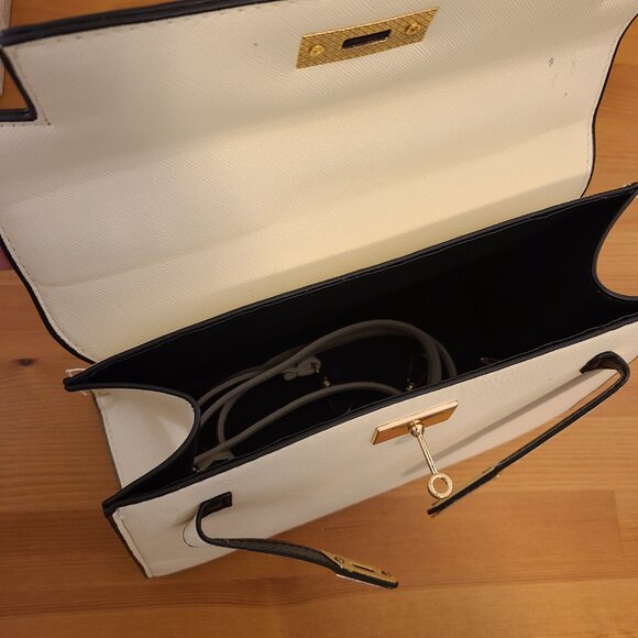 Brand New Stylish Handbag with Pink Scarf Accent - Picture 4 of 4